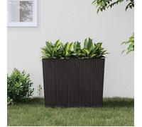 vidaXL Jardinière rotin PP avec intérieur amovible Marron 12/44 L 364688