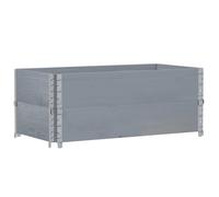 vidaXL Jardinière Gris 100x50 cm Pin massif