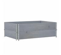 vidaXL Jardinière Gris 120x80 cm Pin massif