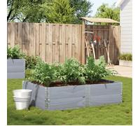 vidaXL Jardinière en pin massif gris 150 x 100 cm