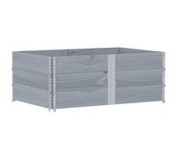 vidaXL Jardinière Gris 150x100 cm Pin massif