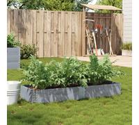 vidaXL Jardinière gris 150x50 cm bois massif de pin