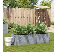 Vidaxl Jardinière Gris 150x50 Cm Bois Massif De Pin