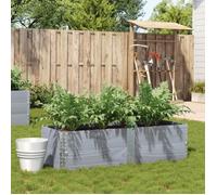 vidaXL Jardinière Gris 150x50 cm Pin massif