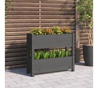 vidaXL Jardinière Gris 77x25x66 cm