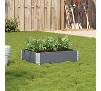 Vidaxl Jardinière Gris 80x60 Cm Bois Massif De Pin