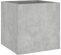 Vidaxl Jardinière Gris Béton 40x40x40 Cm Bois D'ingénierie