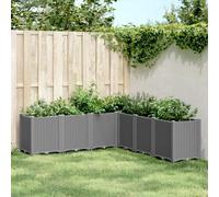 Vidaxl Jardinière Gris Clair 160x160x53 Cm Polypropylène