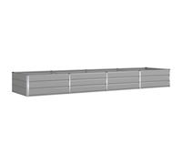 Vidaxl Jardinière Gris Clair 195 X 100 X 45 Cm Acier Galvanisé
