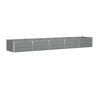 vidaXL Jardinière Gris Clair 400 x 80 x 45 cm Acier