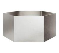 vidaXL Jardinière hexagonale 104x90x45 cm Acier inoxydable