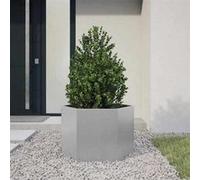 vidaXL Bac à plantes hexagonal 69x60x45 cm acier galvanisé