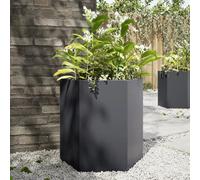 vidaXL Jardinière hexagone - Anthracite