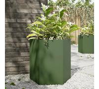 vidaXL Jardinière hexagone - Vert olive
