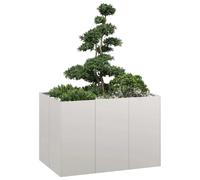 vidaXL Jardinière Inox 120x80x80 cm