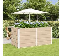 Vidaxl Jardinière Ivoire 160 X 80 X 75 Cm Acier