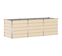 Vidaxl Jardinière Ivoire 240 X 80 X 75 Cm Acier