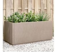 vidaXL Jardinière Bac à plantes 80x36x35 cm PP, brun clair