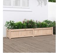 vidaXL Jardinière Bac à plantes 180x31x31 cm pin massif Marron