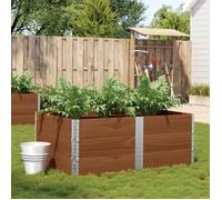 vidaXL Jardinière brune 150x100 cm pin massif