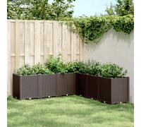 vidaXL Jardinière - Marron 160x160x53 cm Polypropylène