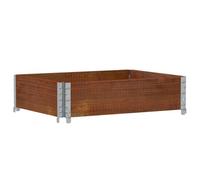 vidaXL Jardinière Marron 80x60 cm Bois Massif de pin