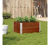 vidaXL Jardinière marron 80x60 cm bois massif de pin, jardinière d'extérieur, bac à fleurs, bac à tomates, jardinière de 3295842 Marron G