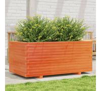 vidaXL Bac à plantes brun cireux 110x60x49,5 cm Pin massif