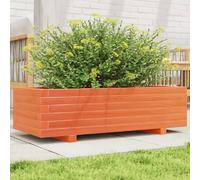 vidaXL Jardinière marron cire