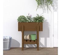 vidaXL Jardinière Marron Miel