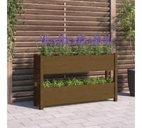 VidaXL Jardinière marron miel Bois de pin