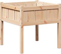 vidaXL Jardinière naturelle 70 x 70 x 70 cm Pin massif