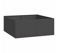 vidaXL Bac à plantes acier 100x100x40 cm noir
