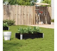 vidaXL Jardinière noir 100x50 - Bois de pin