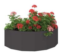 vidaXL Jardinière Noir 120 x 60 x 35 cm Acier, Jardin et terrasse, Pot de Fleurs résistant, Contenant décoratif, Support en Acier, Accent pour Le Jardin