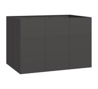 vidaXL Jardinière Noir 120x80x80 cm Acier