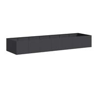 vidaXL Jardinière Noir 280x80x40 cm Acier