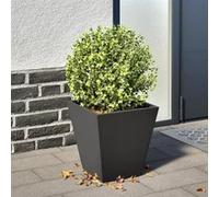 vidaXL Jardinière 30x30x30 cm en acier – pour extérieur – Noir
