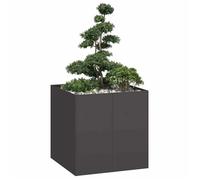 vidaXL Jardinière noir 80x80x80 cm acier, pot de fleurs, support de plantes, lit surélevé, support de jardinière, bac à 860780