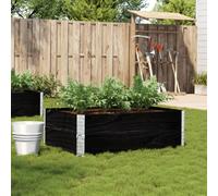 VidaXL Jardinière noir pin massif