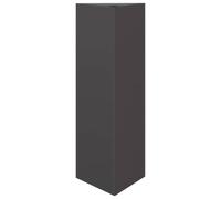 Jardinière noir triangulaire 30x26x75 cm acier, jardinière d'extérieur, boîte à fleurs, boîte de jardin, jardinière 851143