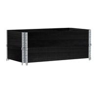 vidaXL Jardinière noire 100x50 cm en pin massif