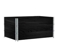 vidaXL Jardinière noire 120x80 cm pin massif