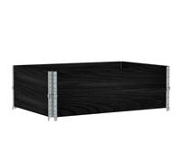 vidaXL Jardinière noire 120x80 cm pin massif