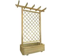 vidaXL Pergola avec jardinière 162 x 56 x 204 cm Bois