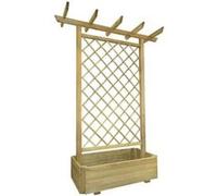 vidaXL Pergola avec jardinière 162 x 56 x 204 cm Bois