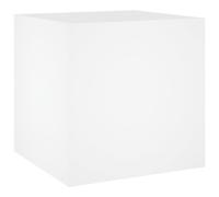 vidaXL Jardinière Pot de Fleurs Décoration de Salle de Séjour Chambre à Coucher Bureau Salon Intérieur Blanc 40x40x40 cm Bois d'Ingénierie