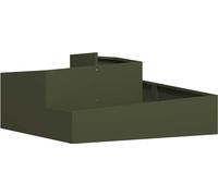 vidaXL Jardinière pour l'extérieur, vert olive, 100 x 100 x 50 cm