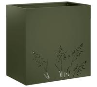 vidaXL Jardinière pour plantes, vert olive, 50 x 30 x 49 cm, acier laminé à froid