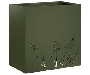 vidaXL Jardinière pour plantes, vert olive, 50 x 30 x 49 cm, acier laminé à froid